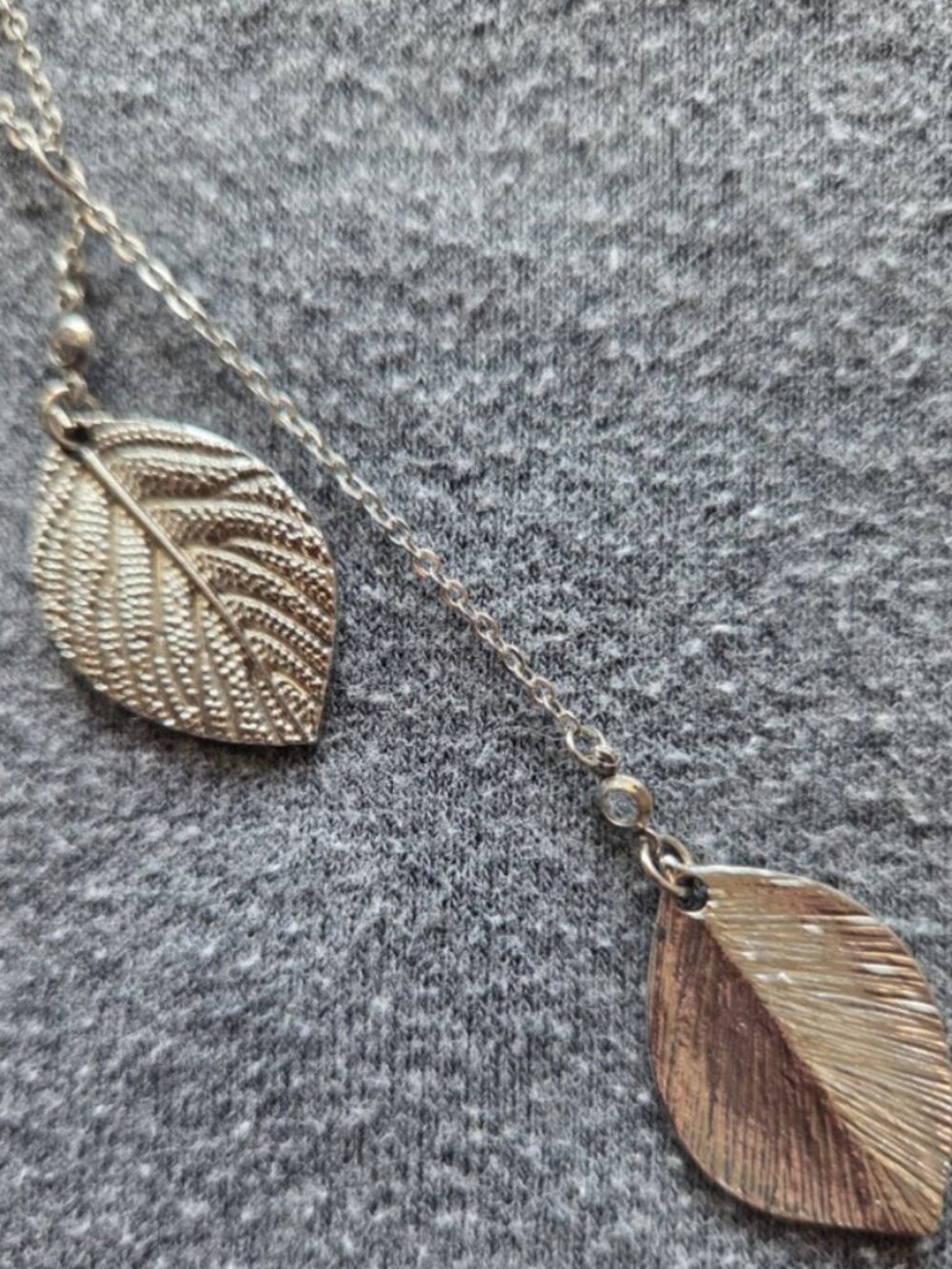 Delicate Silver Leaf Drop Necklace - Women Jewelry - Stitch Fix